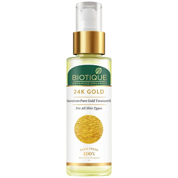 Biotique Advanced Organics 24K Gold Concentrate Pure Gold Treatment Oil - 30ml