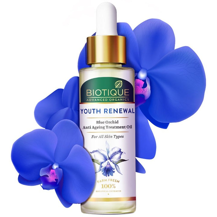Biotique Advanced Organics Youth Renewal Blue Orchid Anti Ageing Treatment Face Oil- 30 ml