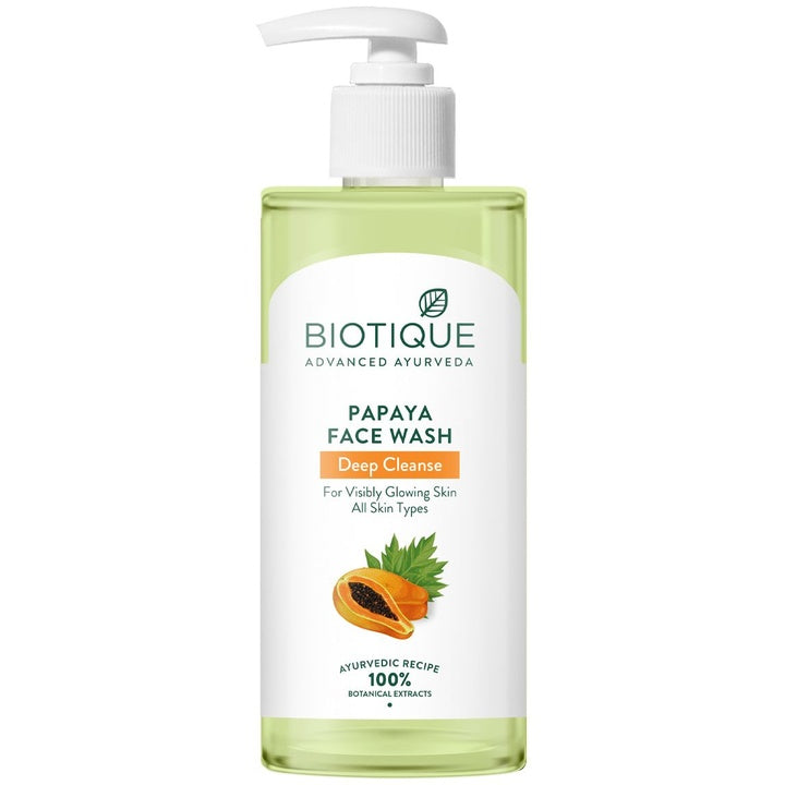 Biotique Papaya Deep Cleanse Face Wash with Neem & Wild Turmeric - 300 ml