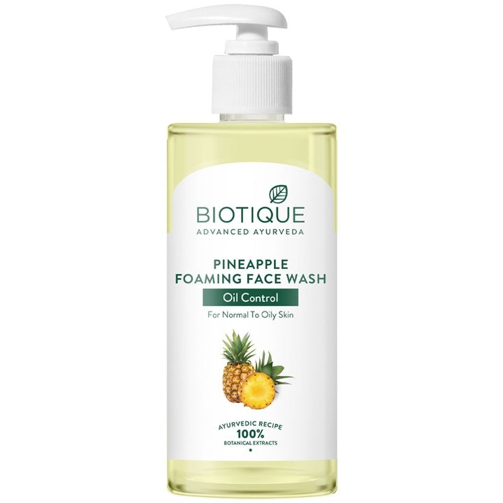 Biotique Pineapple Oil Control Foaming Face Wash For Oily Skin - 300ml