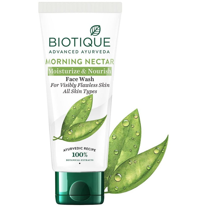 Biotique Morning Nectar Moisturize & Nourish Visibly Flawless Skin Face Wash 100ml