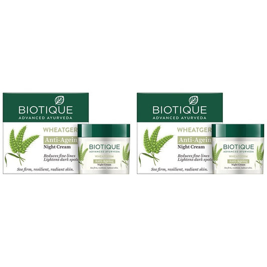 Biotique Wheat Germ Night Cream Duo