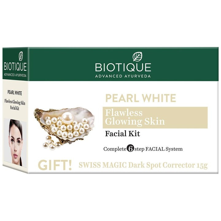 Biotique Bio Pearl White Facial Kit with Swiss Magic Dark Spot Corrector
