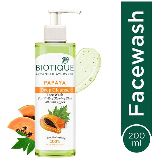 Biotique Papaya Deep Cleanse Visibly Flawless Skin Face Wash 200ml