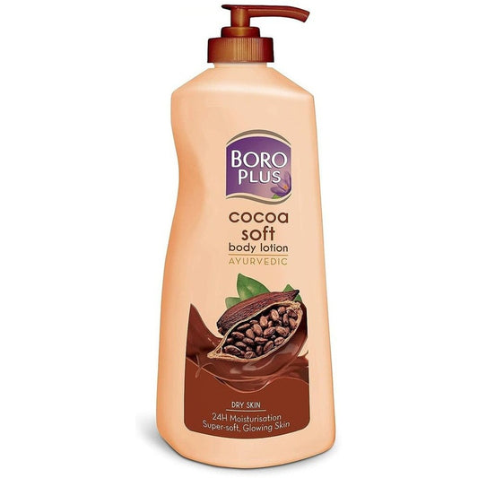 BOROPLUS Cocoa Soft Ayurvedic 24H Moisturisation Body Lotion For Dry Skin - 400ml