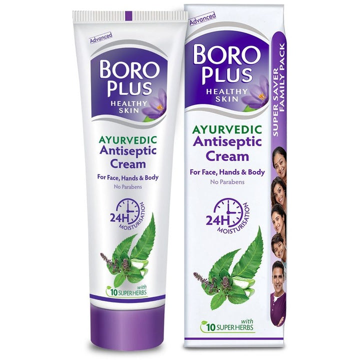 BOROPLUS Ayurvedic Antiseptic Cream for Face, Hands & Body - 200 ml