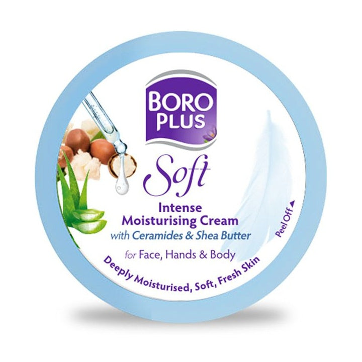 BOROPLUS Soft Intense Moisturising Cream for Dry Skin, Long-Lasting Hydration - 200ml