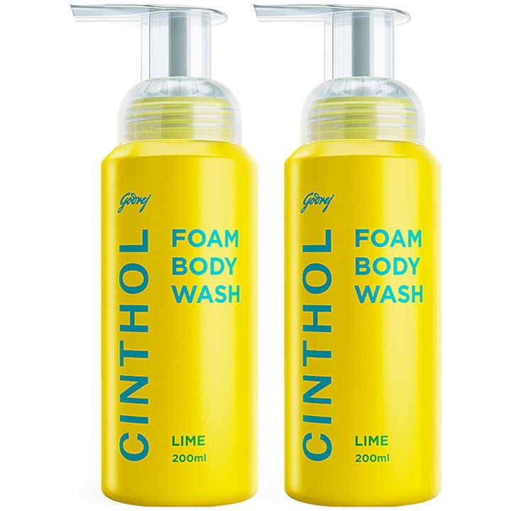 CINTHOL Set of 2 Lime Foam Body Wash - 200 ml each