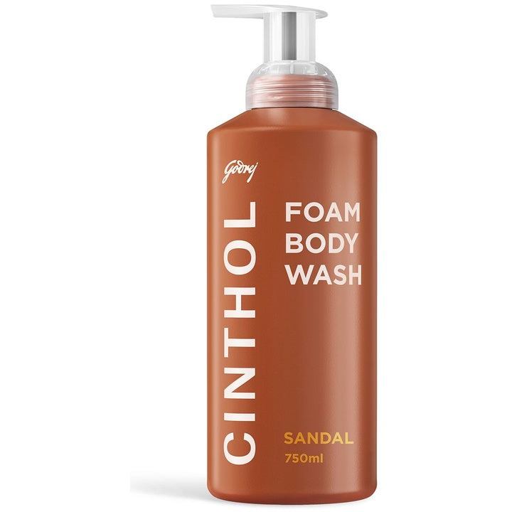 CINTHOL Sandal Foam Body Wash for Soft & Smooth Skin - 750 ml