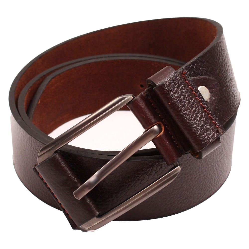 Cops Leather Single Side Brown Belt (Lcovbrn40) - Size 42-44