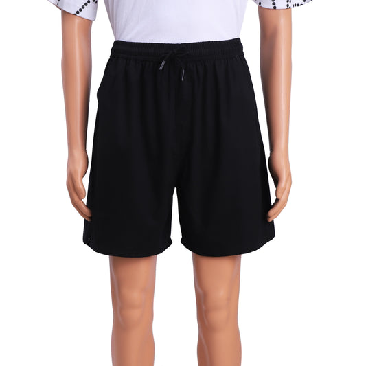 Di Cotone Men's Cotton Shorts -Black (XXL) - Size L
