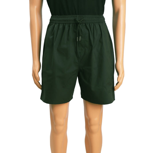 Di Cotone Men's Cotton Shorts -Olive Green (XXL) - Size XL