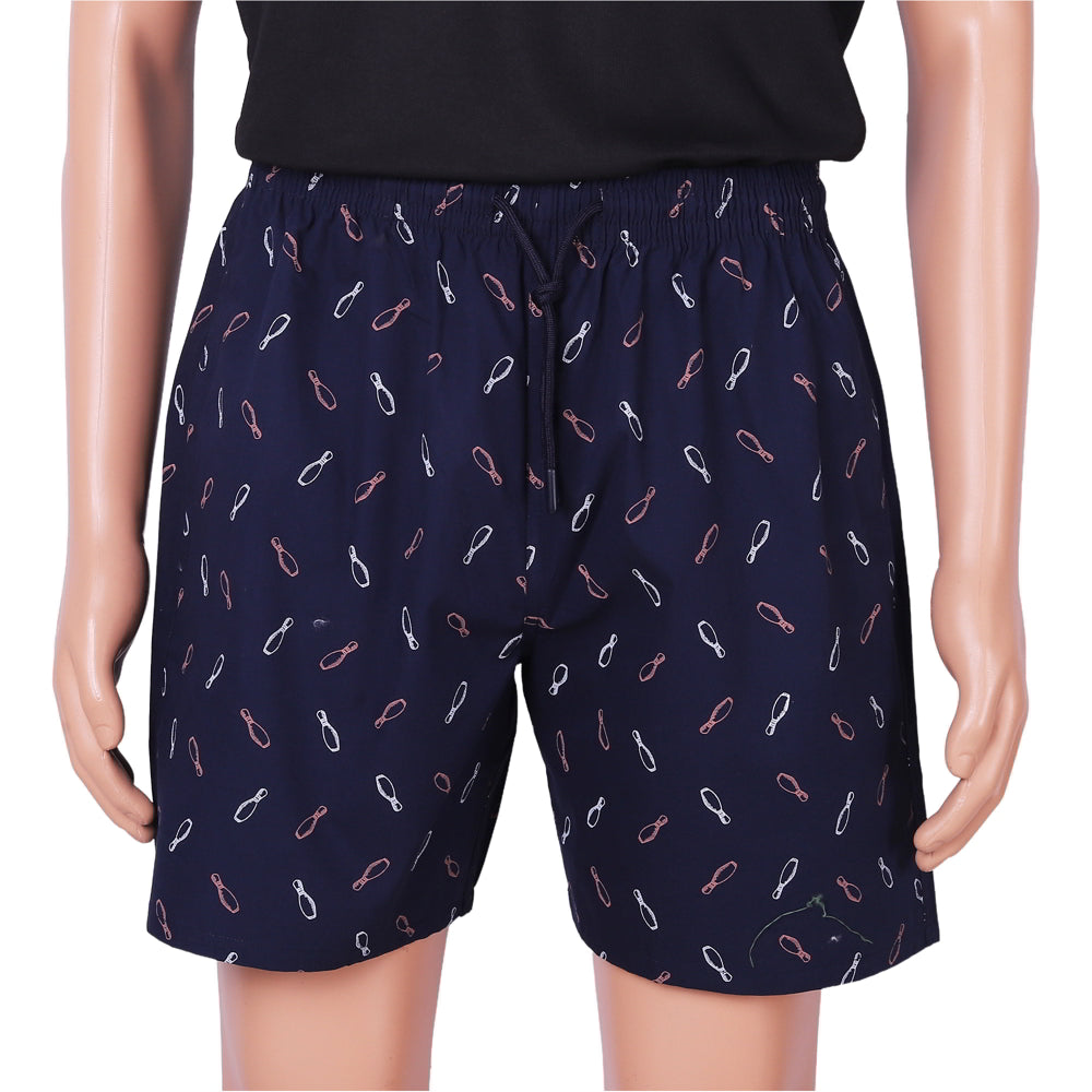 Di Cotone Men's Printed Shorts - Navy (XXL) - Size M
