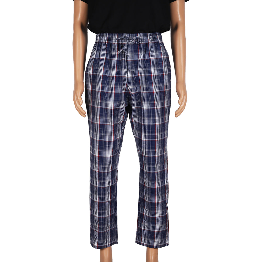 DI COTONE Pyjama checks - Dark Blue (S)