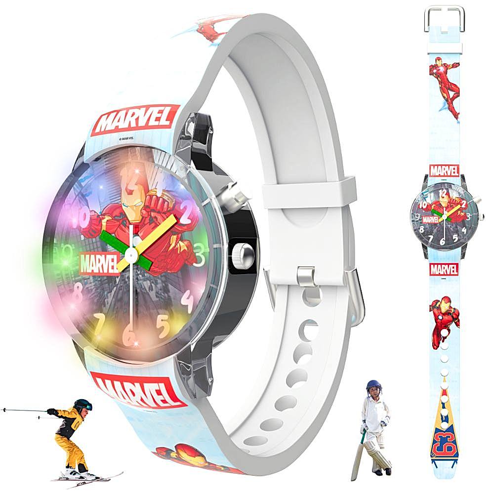 Disney Iron Man Round Analog Watch for Kids (3-12 Years) - 1 U