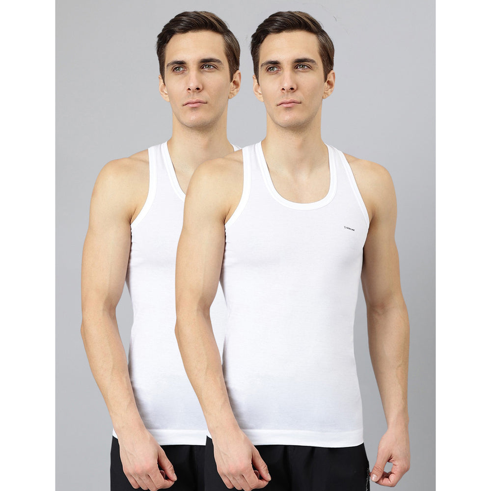 Dollar Bigboss Men's Vest - 100 (XXL) - White - Size S