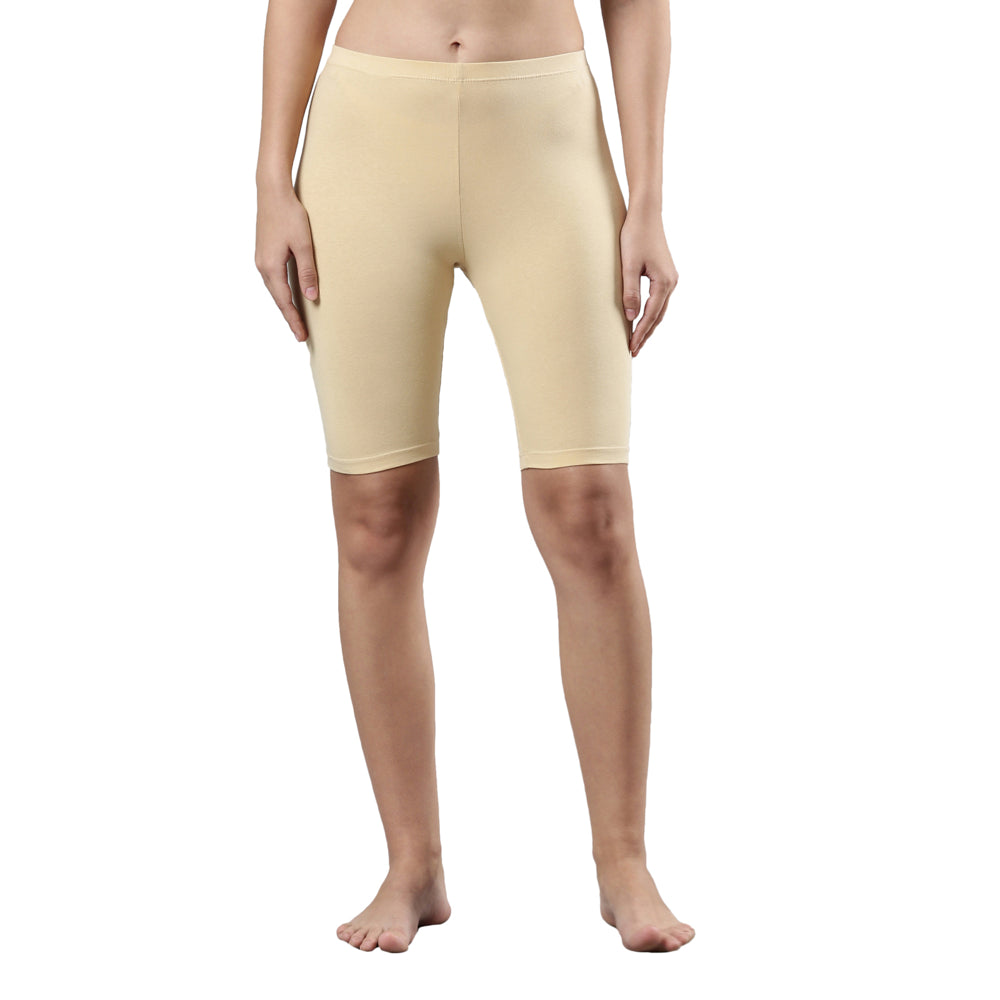 Femmora Women's Cycling Shorts / Underskirt (Size-XL) - Skin - Size S