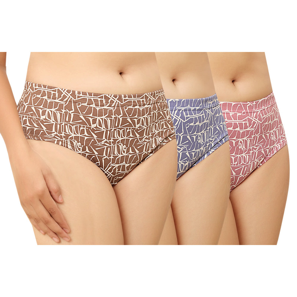 In Shape Ladies Inner Elastic Hipster Panties 8752 (115 cm) - 3 Pieces - Size 3XL (105 cm)
