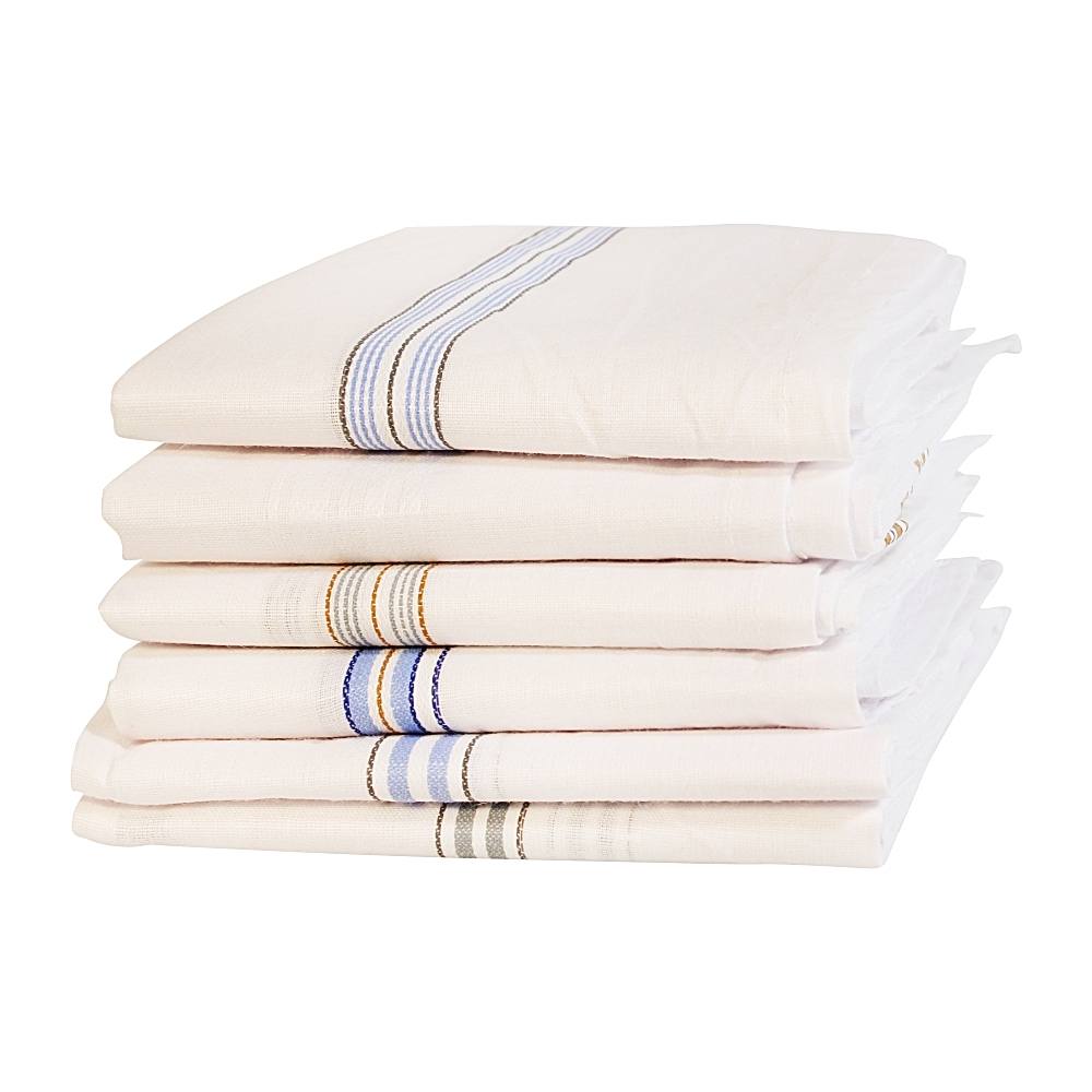 No Fuss Gent's Hanky - White - 6 U