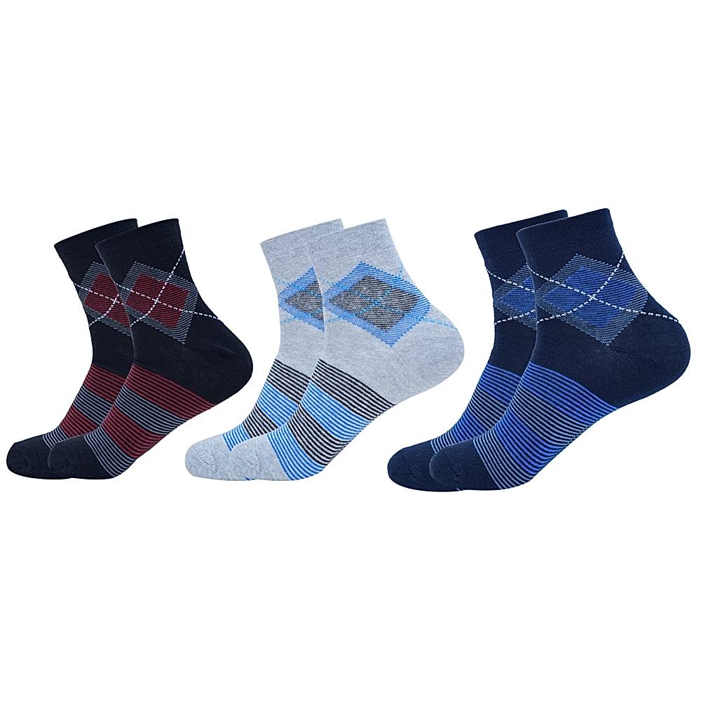 No Fuss Men's Ankle Socks - 3 U