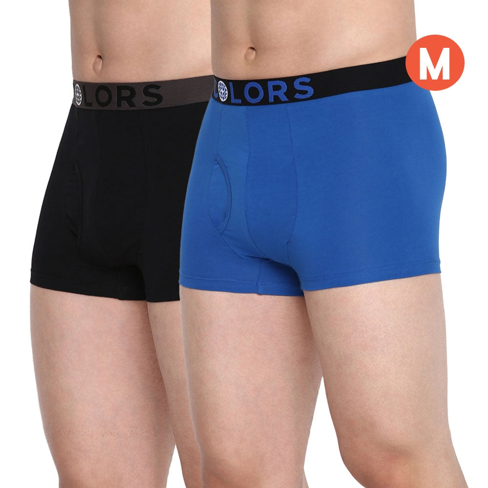 Rupa Frontline Colours Men's Trunk - 100 cm (XXL) - Blue & Black - Size M