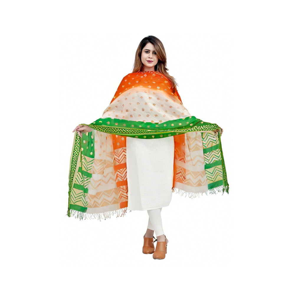 Saaks Tricolour Dupatta - 1 Unit