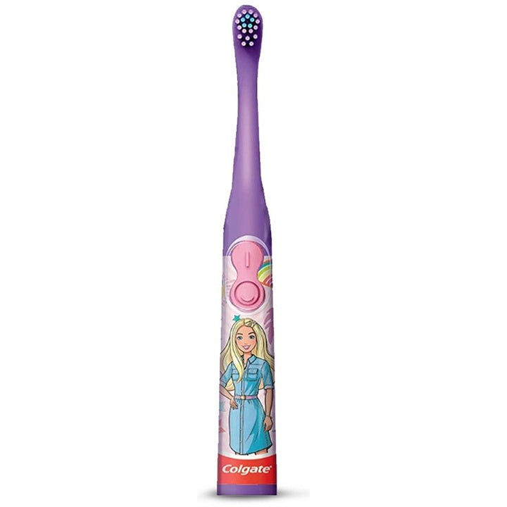 Colgate Kids Age 3+ Barbie Battery Powered Extra Soft Electric Toothbrush
