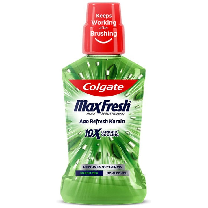 Colgate Maxfresh Plax Antibacterial Fresh Tea Mouthwash - 500ml