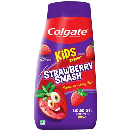 Colgate Kids Toothpaste Fun Squeezy Bottle 100 ml - Strawberry Flavor