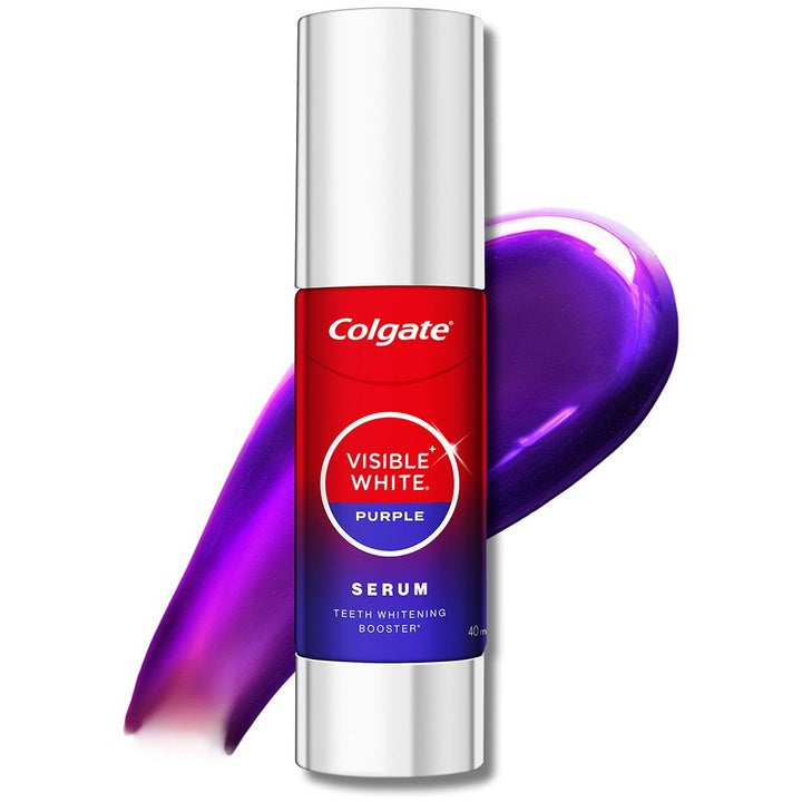 Colgate Visible White Purple Teeth Whitening Serum with Mint & Yuzu Flavour - 40ml