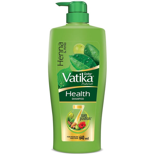 Dabur Vatika Health Shampoo With 7 Natural Ingredients - 640ml