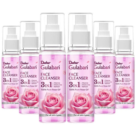 Dabur Set of 6 Gulabari Rose Glow Face Cleanser Spray - 100 ml each