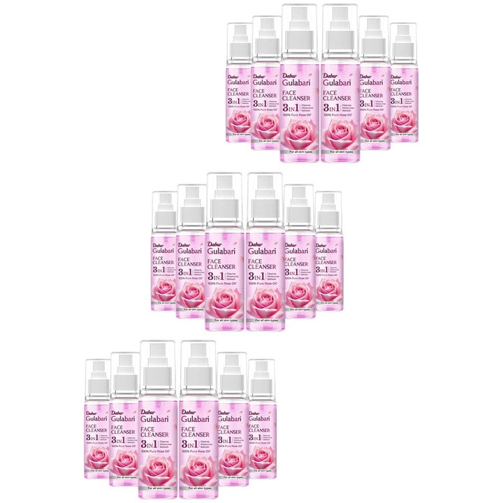 Dabur Set of 18 Gulabari Rose Glow Face Cleanser Spray - 100 ml each