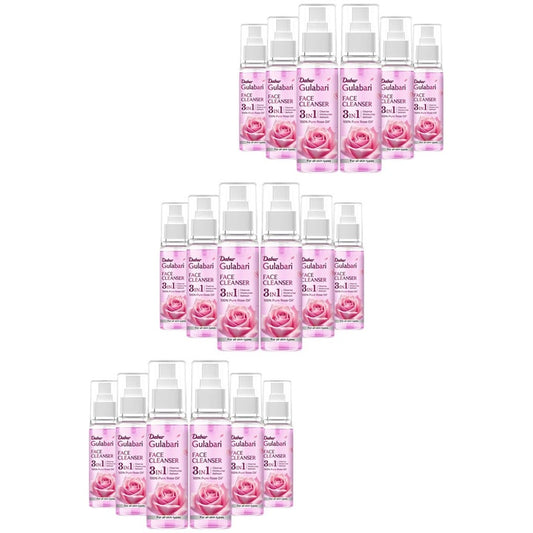 Dabur Set of 18 Gulabari Rose Glow Face Cleanser Spray - 100 ml each