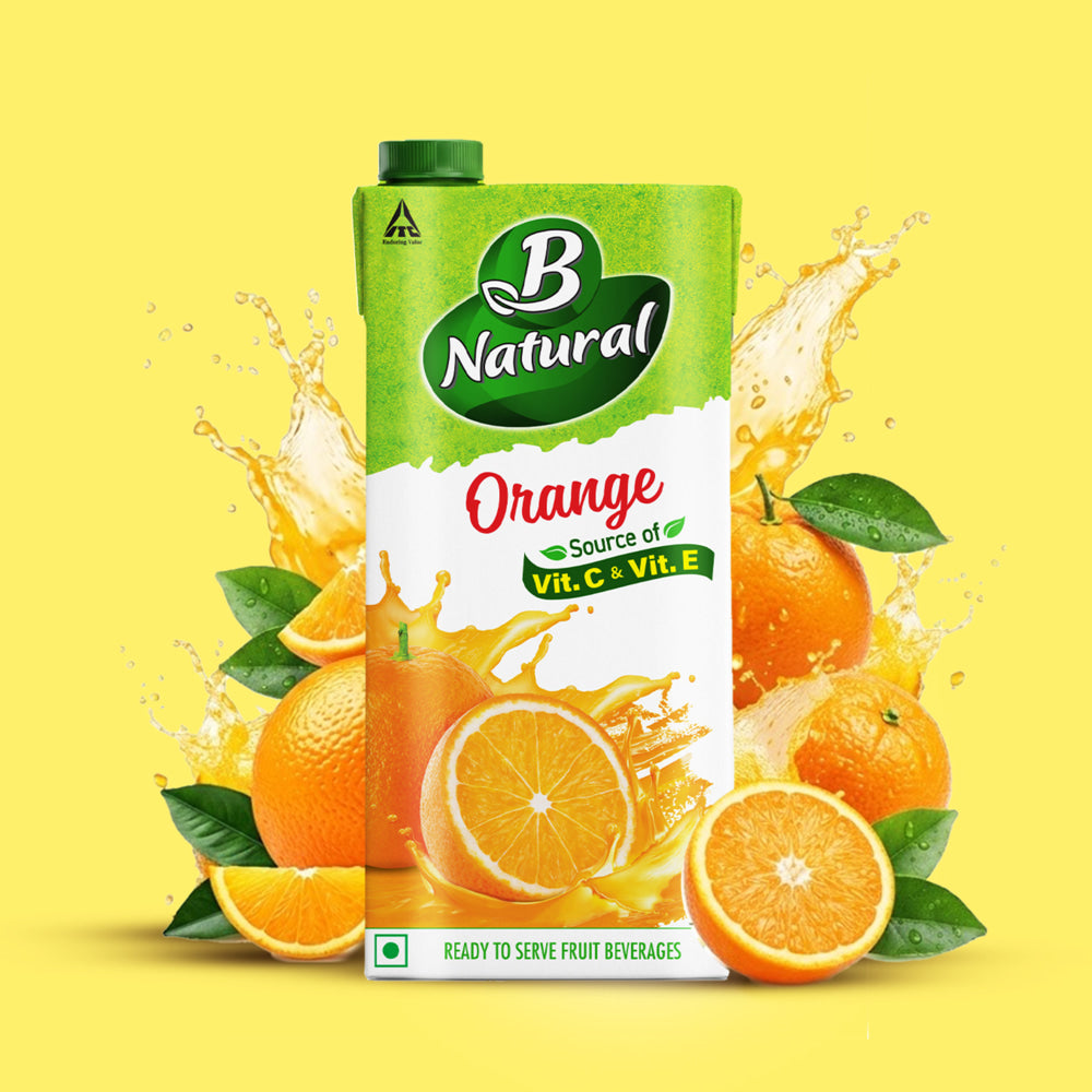 B Natural Orange Fruit Beverage - 1 L