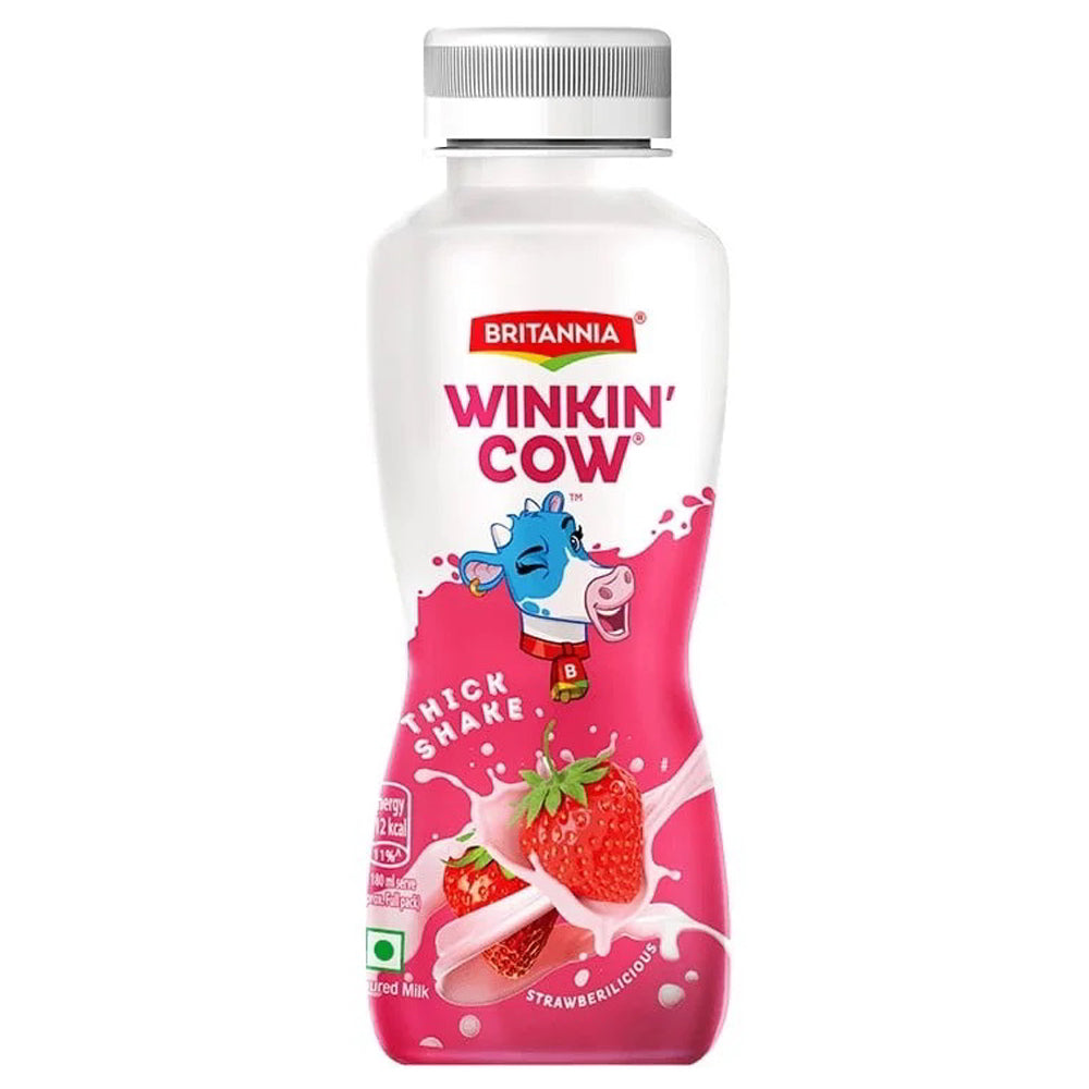 Britannia Winkin Cow Strawberry Milkshake - 180 ml