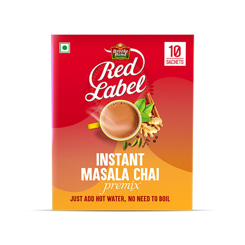Brooke Bond Red Label Instant Masala Chai Premix - 13 g x 10 U