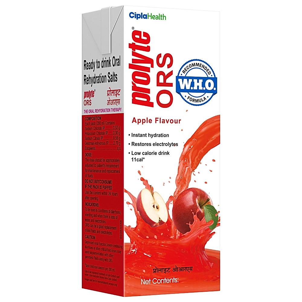 Cipla Prolyte ORS - Apple Flavour - 200 ml