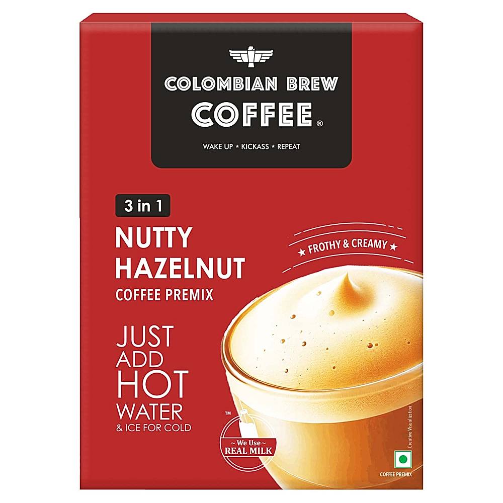 Colombian Brew Hazelnut Coffee Premix - 8 U