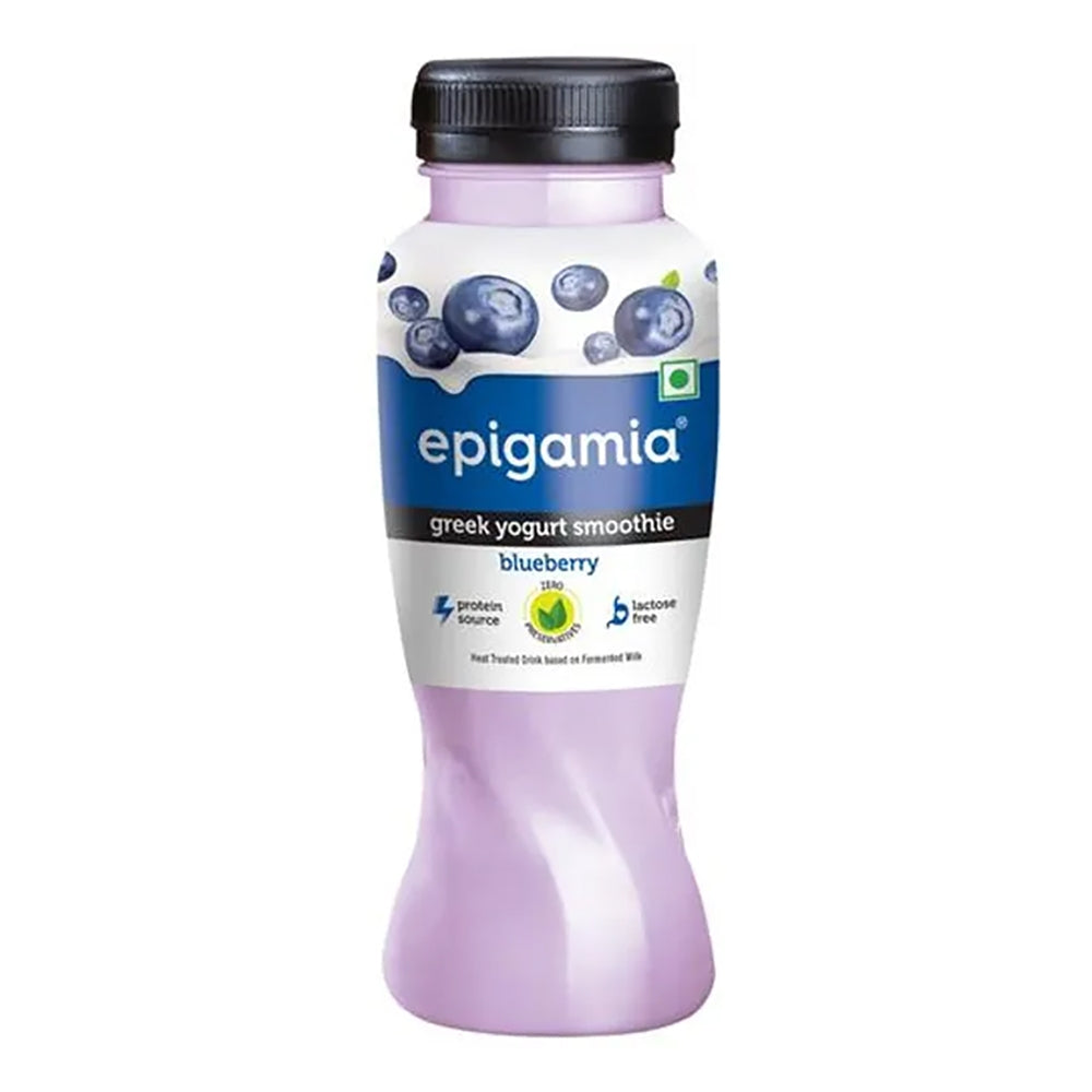 Epigamia Greek Yogurt Smoothie - Blueberry - 180 ml