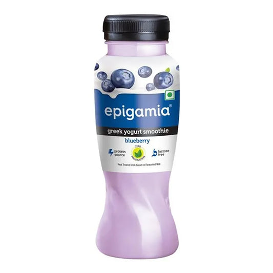 Epigamia Greek Yogurt Smoothie - Blueberry - 180 ml