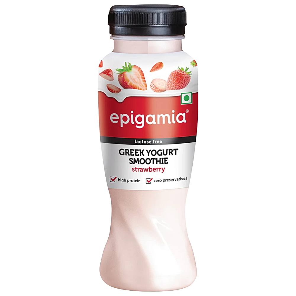 Epigamia Greek Yogurt Smoothie - Strawberry - 180 ml