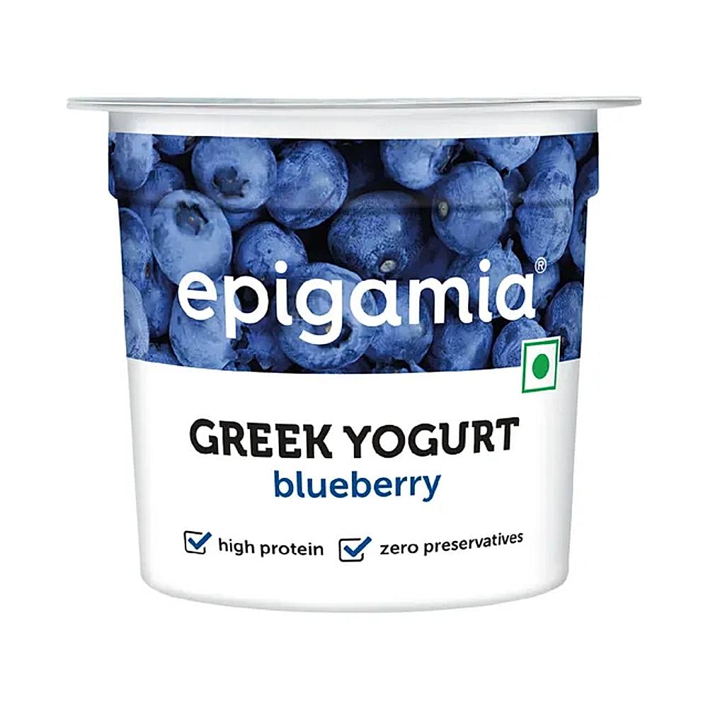 Epigamia Low Fat Greek Yogurt Blueberry - 85 g