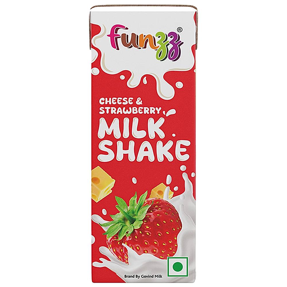 Funzz Cheese & Strawberry Milk Shake - 180 ml
