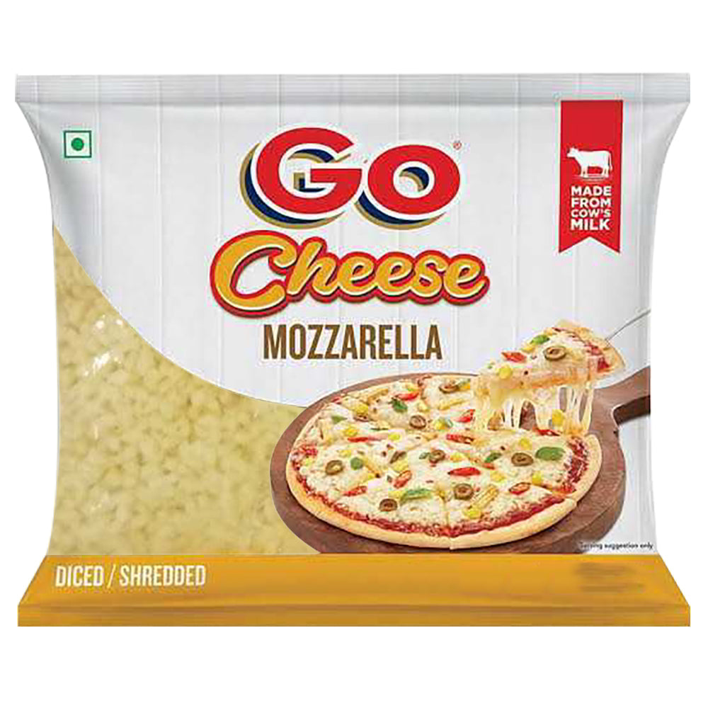 Go Cheese Diced Mozzarella Shredded - 500 g