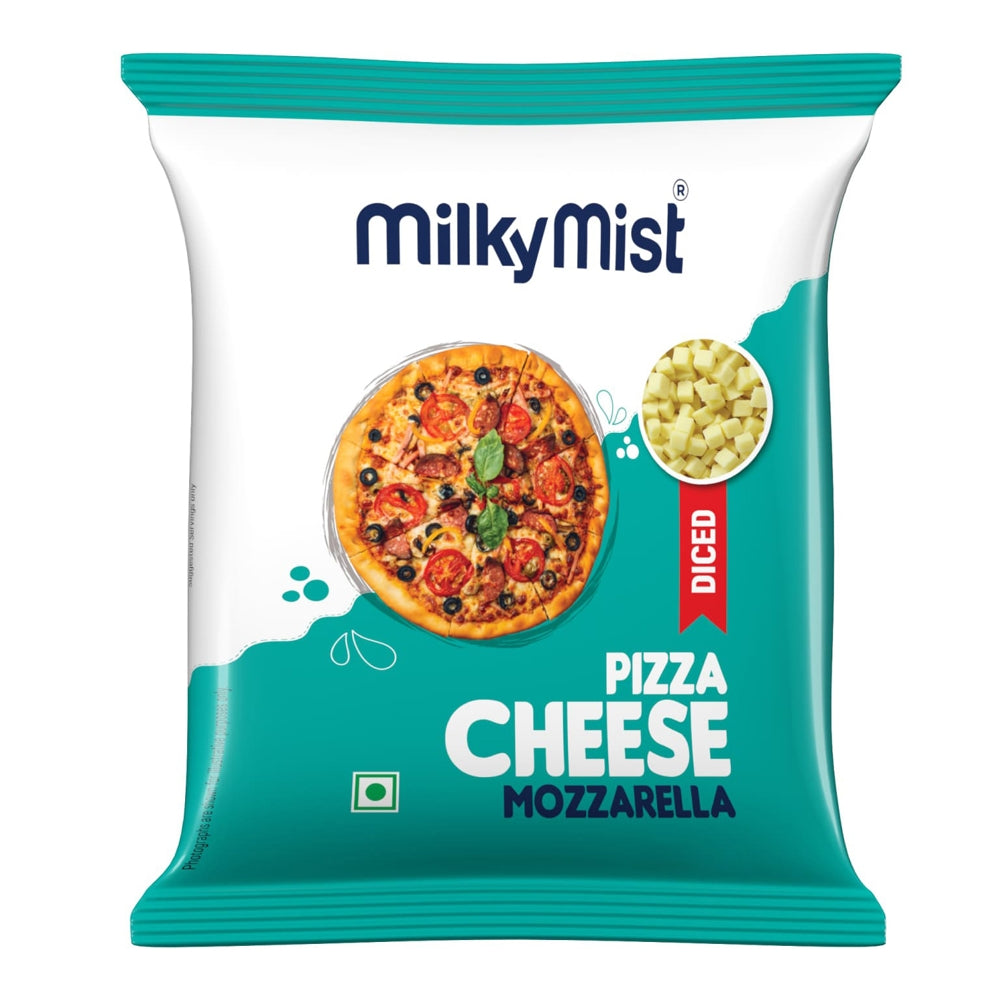 Milky Mist Mozzarella Pizza Cheese - Diced - 200 g