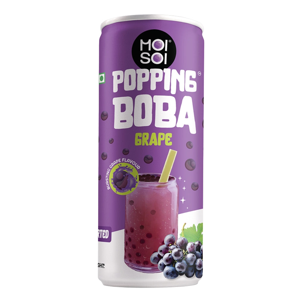 Moi Soi Popping Boba Grape Fruit Drink - 330 ml