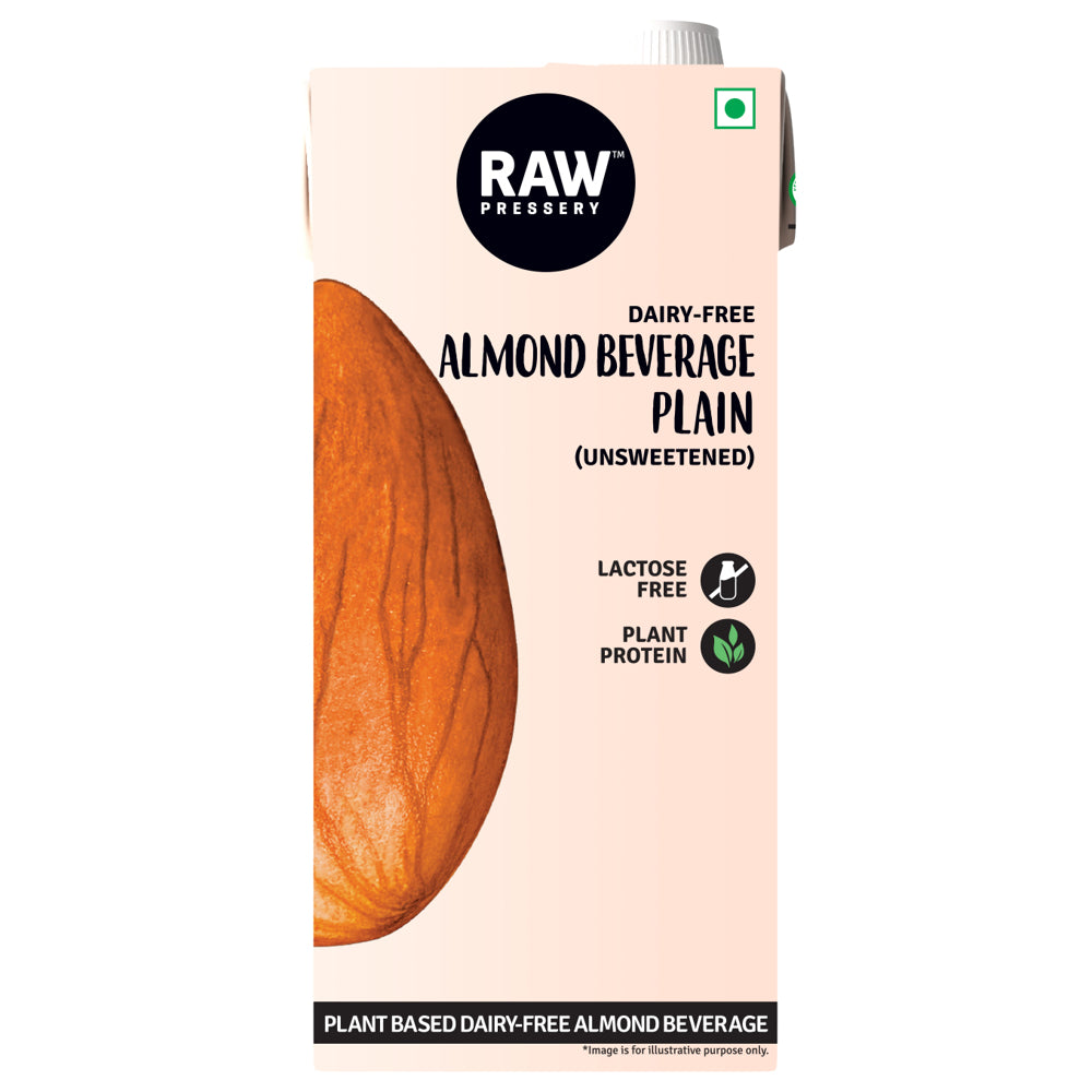 Raw Pressery Almond Milk Plain (Unsweetened) - 1 L