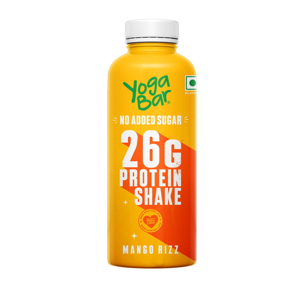 Yoga Bar No Added Sugar 26 g Protein Shake Mango Rizz - 250 ml