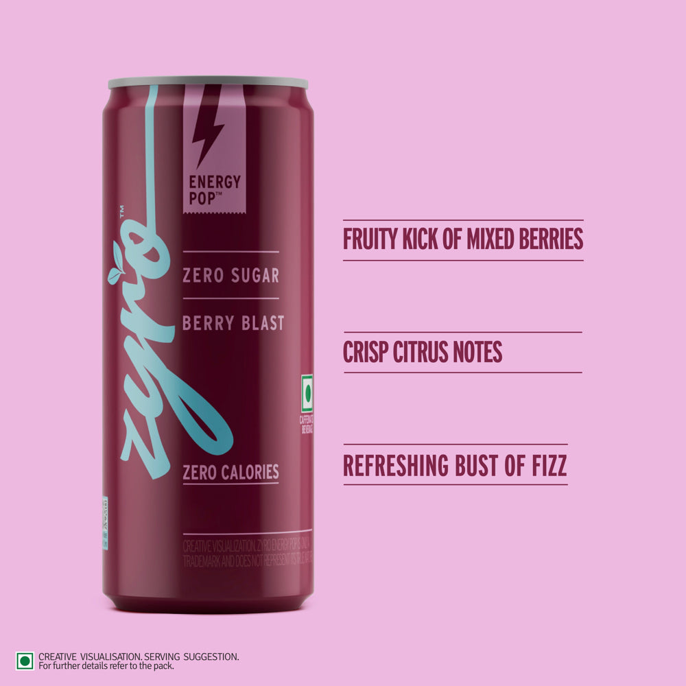 Zyro Berry Blast Energy Drink - 250 ml